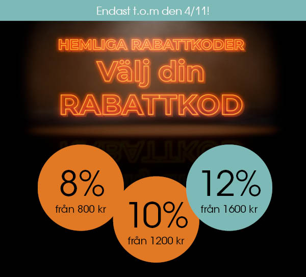 Välj din rabattkod